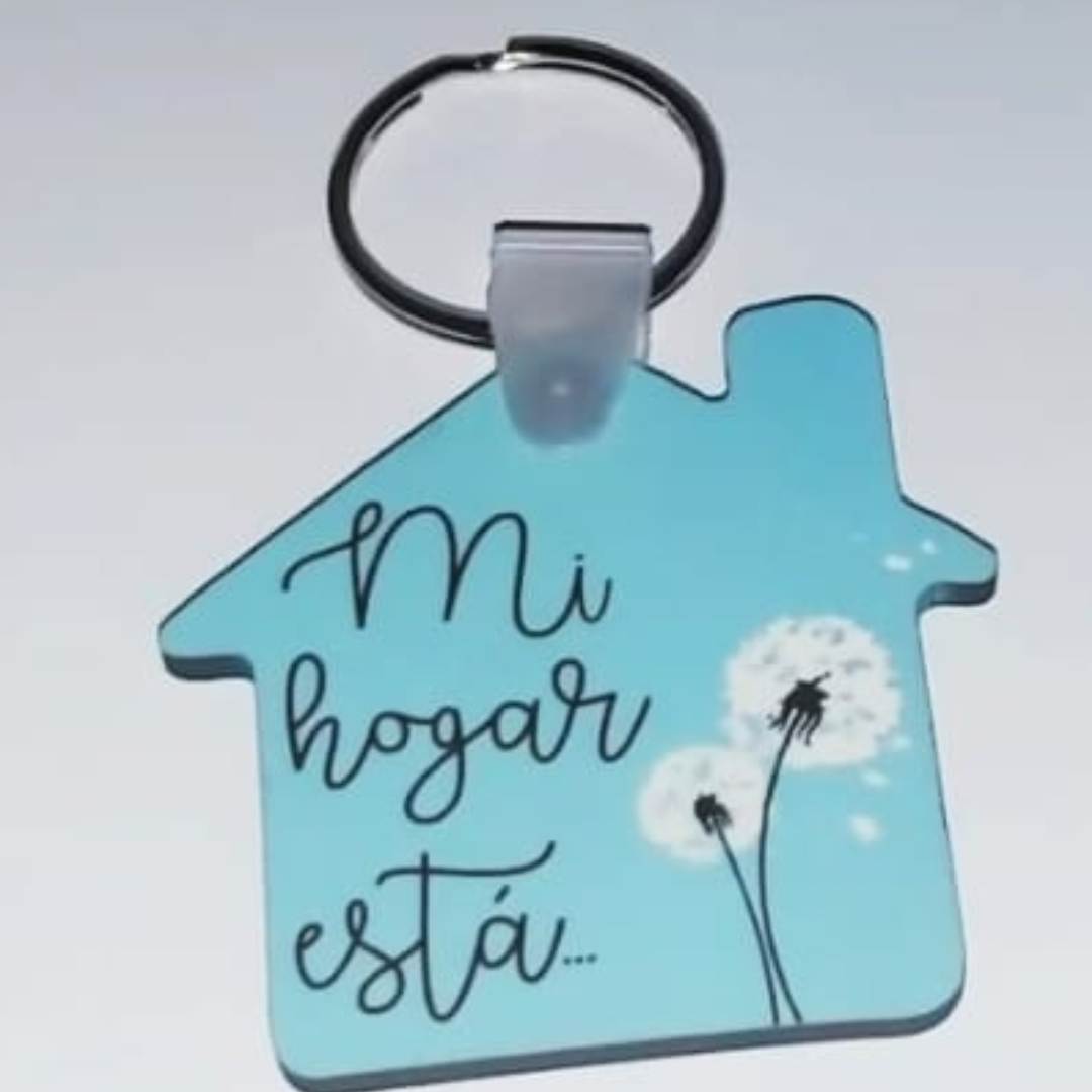 Llavero personalizado forma de casa