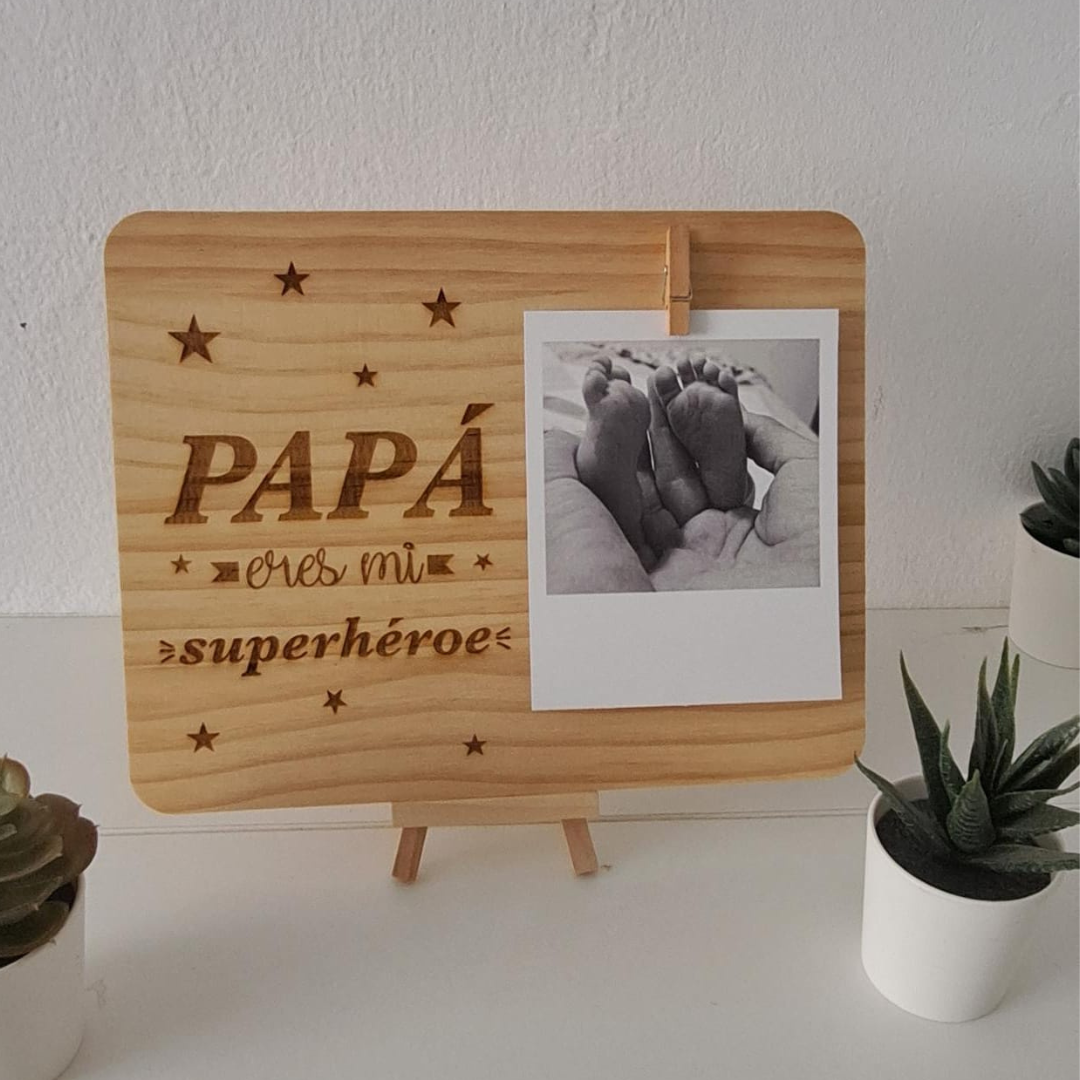 Panel grabado rectangular