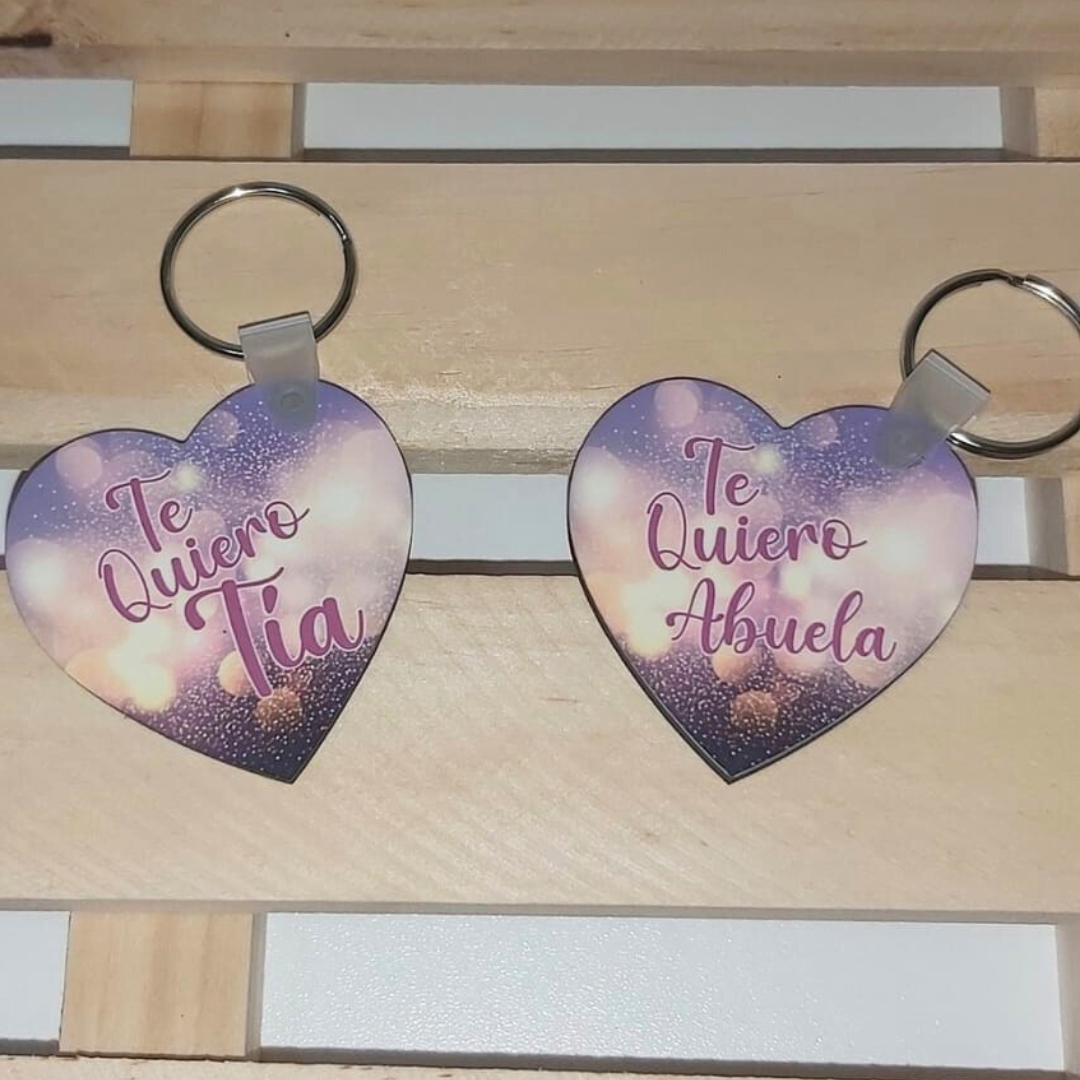 Llavero personalizado forma de corazón
