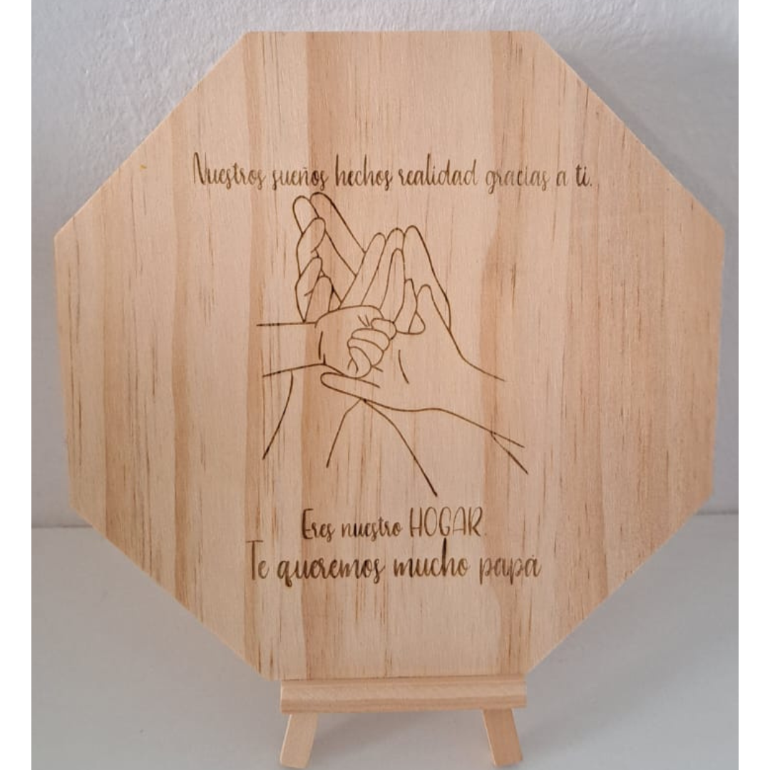 Panel grabado geometrico