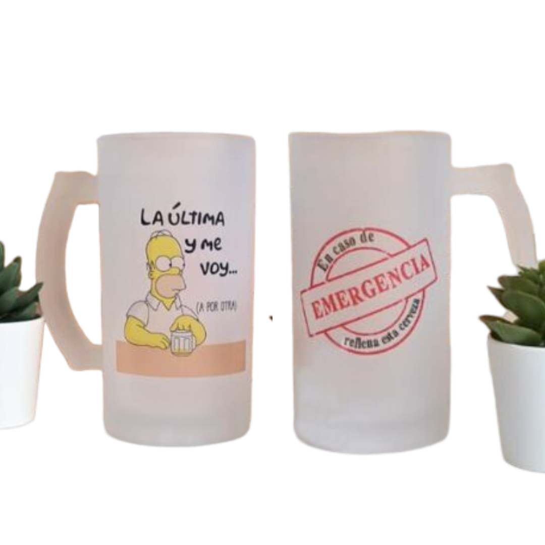 Pack 2 jarra de cerveza
