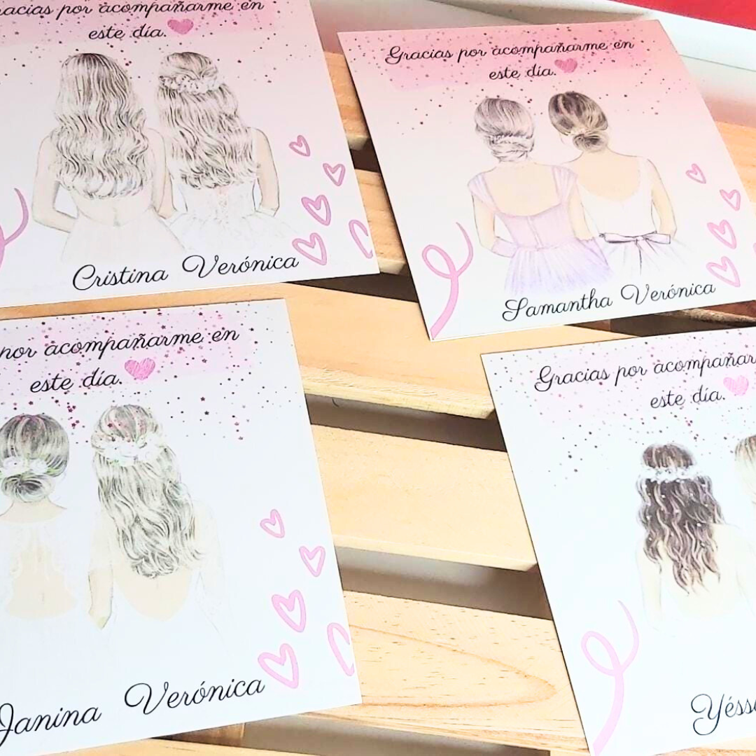 Tarjeta damas de honor