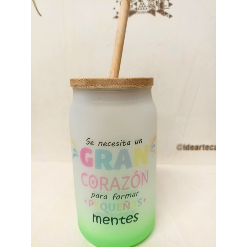Vaso de cristal personalizado