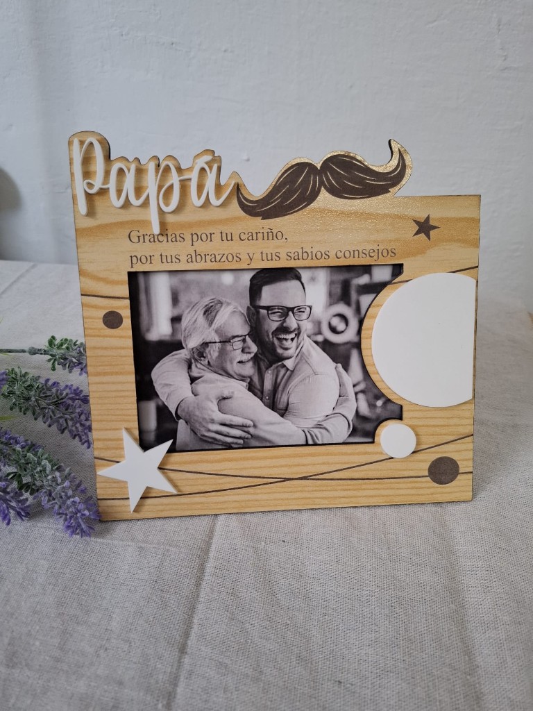 Marco de madera Papá