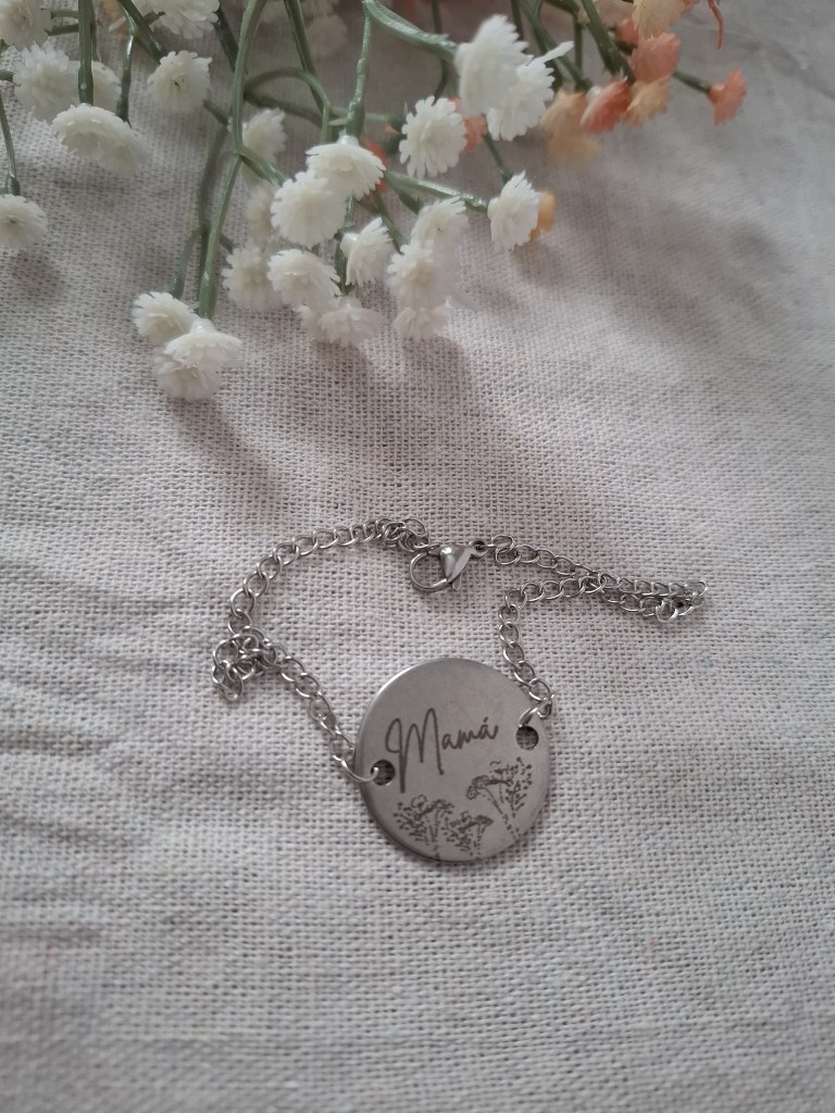 Pulsera acero mamá